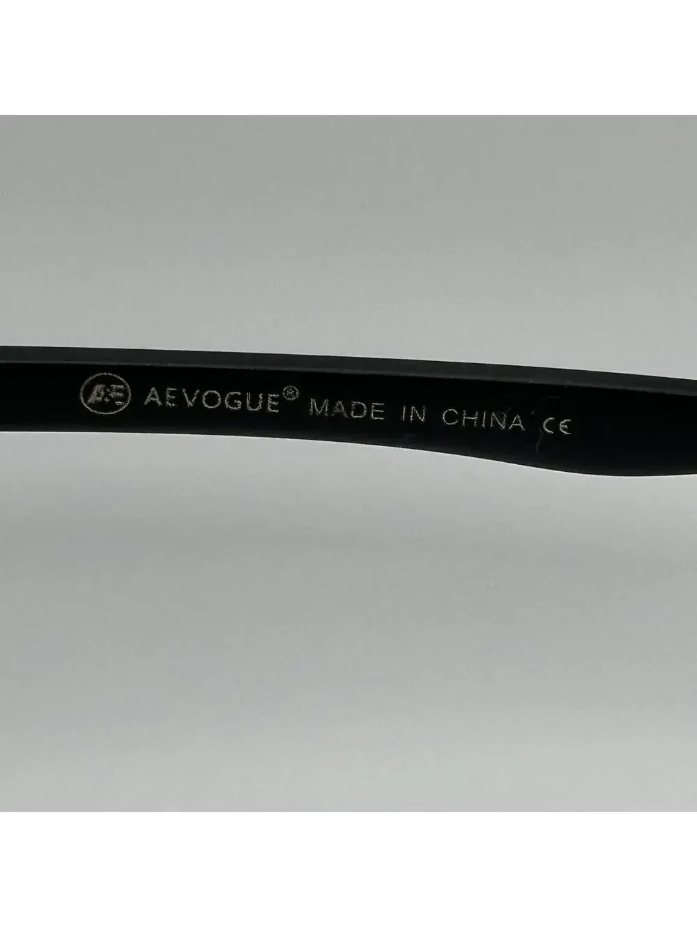 A&E Vogue Sunglasses with Dark Lenses and Wood-Effect Frame